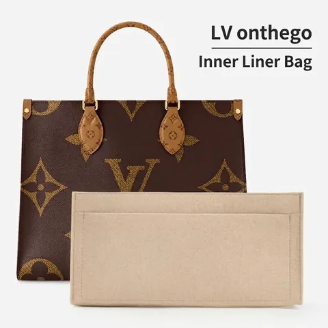Ultra Light Felt Bag Organizer Insert Multi Pocket Handbag Shaper With Zipper Lid Liner For Large Tote Bag Travel Purse Organizer
