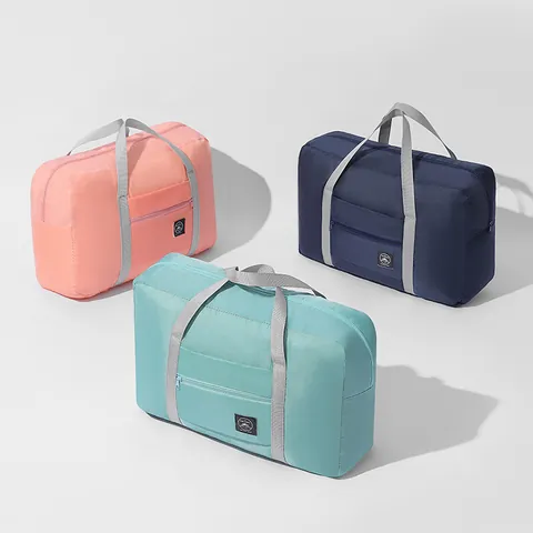 Large Capacity Foldable Travel Bag Waterproof Oxford Cloth Luggage Strap Duffel Bag Lightweight Overnight Weekender Bag For Travel
