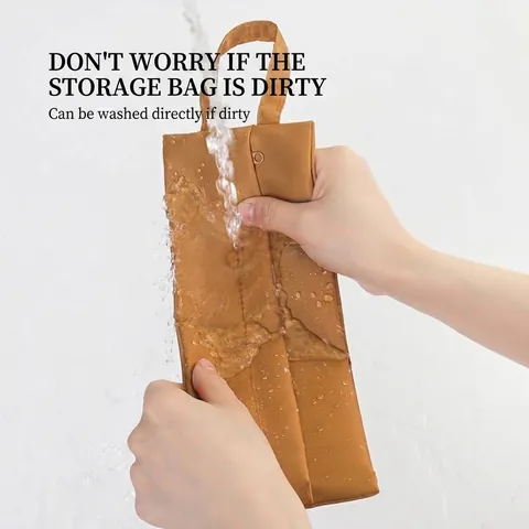Portable Waterproof Oxford Cloth Travel Underwear Storage Bag For Panties Socks Bra Handheld Organizer Pouch Multi-functional Clothing Divider Bag