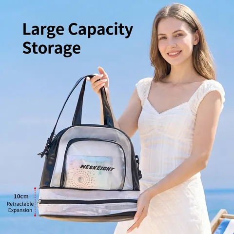 Large Capacity Dry Wet Separation Swimming Bag Expandable Waterproof Gym Bag Sport Travel Storage Bag For Men Women
