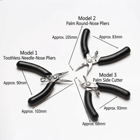 Stainless Steel Jewelry Pliers For DIY Beading Wire Wrapping Jewelry Making Tool Needle Nose Round Nose Diagonal Cutter Pliers