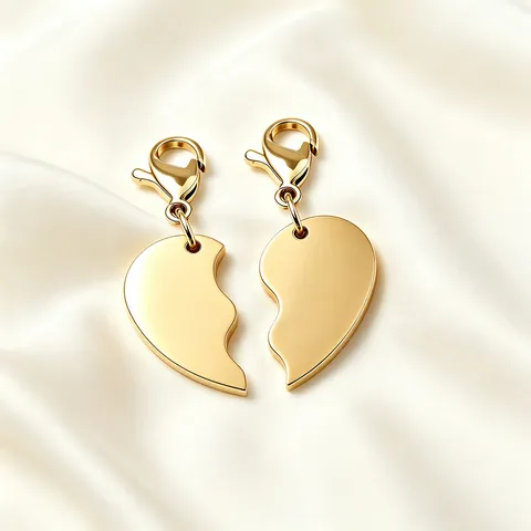 Interlocking Broken Heart Anhänger Set Aus Edelstahl Mit Karabinerverschluss DIY Schmuckherstellung Charms Für Halskette Armband Zubehör