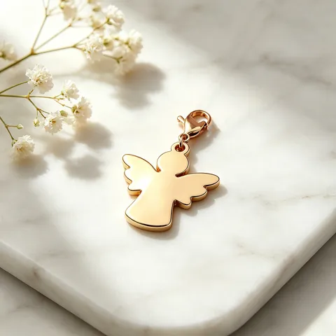 Minimalistischer Edelstahl Engel Anhänger Spiegelpolitur Schmuck Zubehör Für DIY Halskette Armband Herstellung Gold Silber Roségold