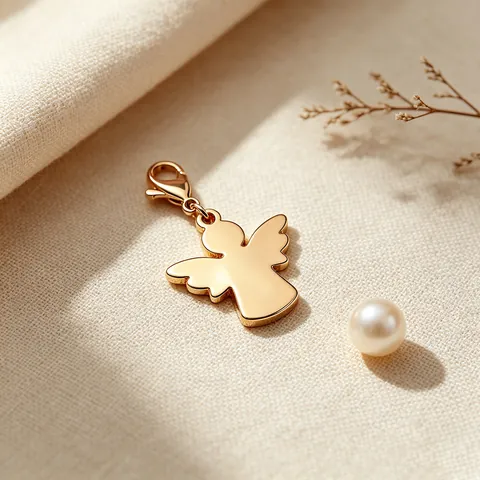 Minimalistischer Edelstahl Engel Anhänger Spiegelpolitur Schmuck Zubehör Für DIY Halskette Armband Herstellung Gold Silber Roségold