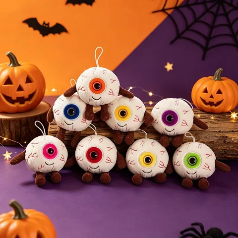 Halloween Augapfel Plüsch Anhänger Blutunterlaufene Augen Stofftier Gruselig Aufhängen Ornament Für Festival Party Dekoration