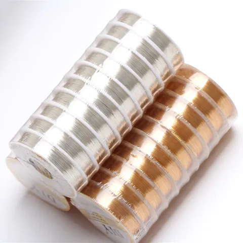 14K Gold Filled Silver Plated Color Retaining Copper Wire For Jewelry Making DIY Handcrafted Beading Wrapping Weaving Wire