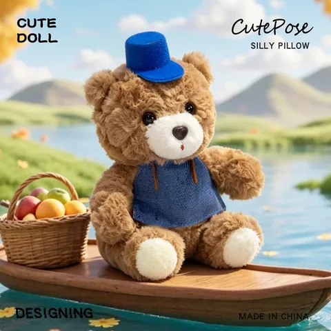 Mini Teddy Bear Plush Toy Soft Stuffed Animal Doll For Kids Desktop Decor Valentine's Day Gift Brown Bear With Cute Clothes