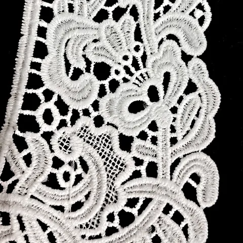 Women Embroidered Lace Fake Collar Water Soluble Hollow Out Floral Pattern Detachable Collar DIY Garment Sewing Accessories
