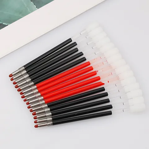 Universal Plastic Gel Pen Refills Fine Point Ink Refills For Crystal Pens Black Red Blue Office School Writing Replacement Supplies