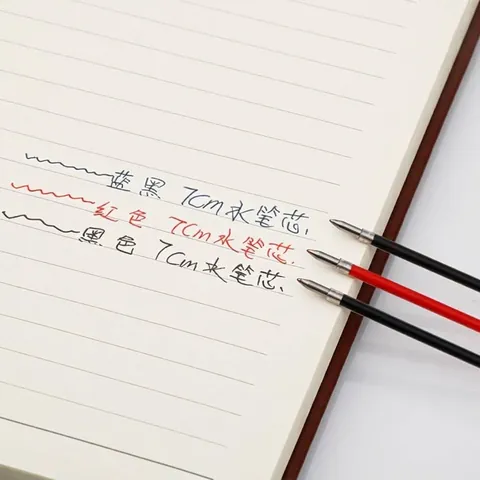 Universal Plastic Gel Pen Refills Fine Point Ink Refills For Crystal Pens Black Red Blue Office School Writing Replacement Supplies