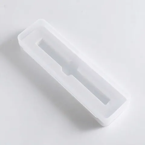 Astuccio in Plastica Trasparente Opaca Scatola Rettangolare per Cancelleria Confezione Regalo Minimalista per Penne e Cosmetici