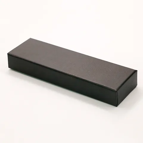 Boîte à Stylos Minimaliste en Papier à Tiroir Noir Étui Cadeau en Carton Rigide pour Stylos Plume Business Emballage