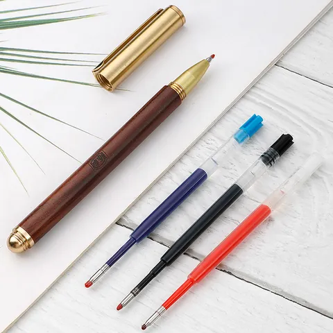 Universal G2 Rollerball Pen Refills 0.5mm Needle Tip Plastic Writing Pen Refill Smooth Ink Black Blue Red Office Stationery
