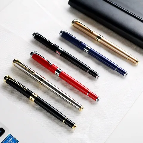 Classic 450 Luxury Metal Rollerball Pen Smooth Writing Business Signature Pen Gold Silver Elegant Office Student Gift Pen