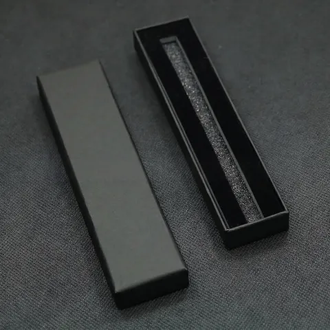 Scatola Regalo per Penna Professionale in Cartone Rigido Nero Con Coperchio e Base per Penna Stilografica a Sfera Forniture per Ufficio