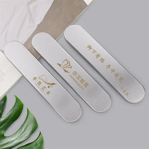 Caja de Bolígrafos de Hojalata Plateada Con Inserto de EVA y Funda de Papel Estuche de Papelería de Metal Minimalista para Pluma Estilográfica Caja de Regalo