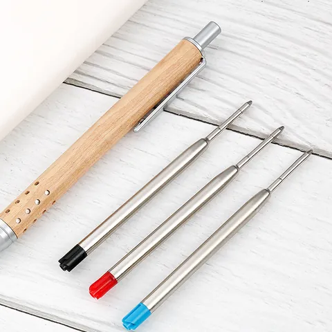 G2 Standard Metal Ballpoint Pen Refills Blue Black Red Ink For Rotating Ballpoint Pens Smooth Writing Office School Stationery Writing Supplies