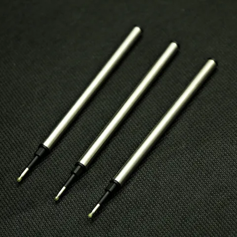Universal Metal Rollerball Pen Refills Smooth Writing Replacement Refills Black Blue Red Ink For Office School Stationary