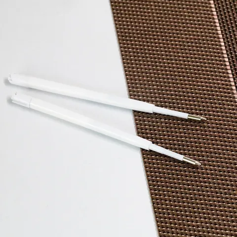 424 Ballpoint Pen Refill Plastic White Body Metal Tip 1.0mm Blue Black Ink Replacement For Office School Writing Stationery