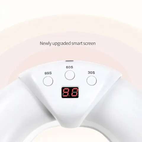 Mini Crescent U-Shaped LED UV Nail Lamp 36W High Power Fast Drying Phototherapy Machine With Digital Display And Timers