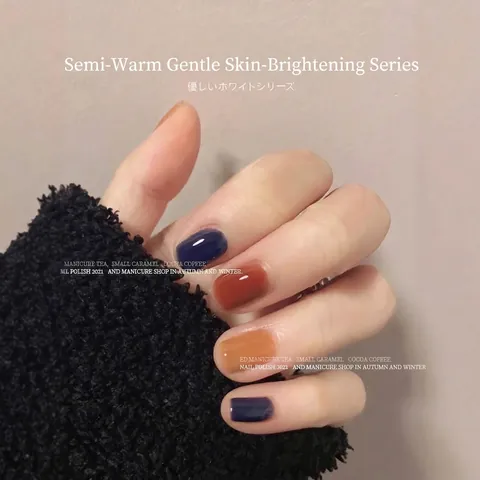 CHAGIOR Autumn Winter Caramel Gel Nail Polish Coffee Cocoa Milk Tea Colors Soak Off UV LED Gel Brightening Nail Art Varnish Women