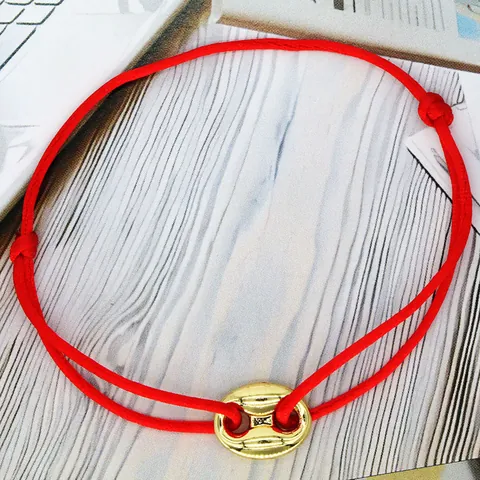 Minimalist Adjustable Pig Nose Cord Bracelet For Men Women Gold Silver Plated Copper Marina Chain Woven Friendship Bracelet Gift