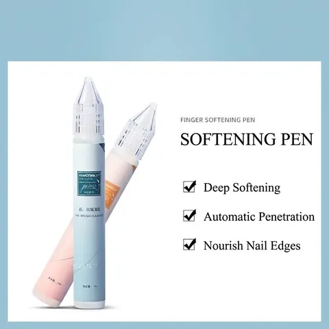 Professional Portable Pen Style Cuticle Softener Gel Nail Brush Cleaner Liquid For Manicure Art Care Tools Beauty Accessory