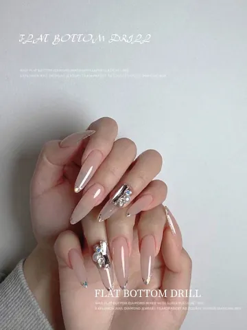 Nagelkunst Flache Rückseite Strasssteine 6-Raster-Box Gemischte Größen Transparent Irisierend Champagner Kristall Glas Edelsteine Für DIY Nagel Dekoration
