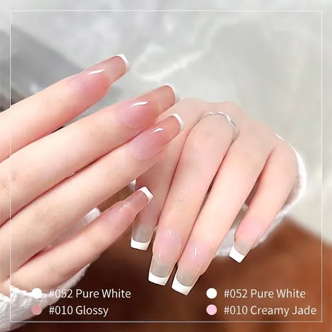 Professional Transparent Silicone Nail Art French Stamp jelly Head Stamper With Scraper For Manicure DIY Printing Nail Tool
