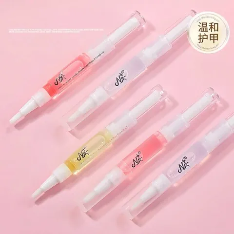 Rotary Cuticle Oil Pen Nail Nutrition Oil For Finger Care Moisturizing Repairing Treatment Manicure Tool Fruit Scent Transparent Tube Women Beauty