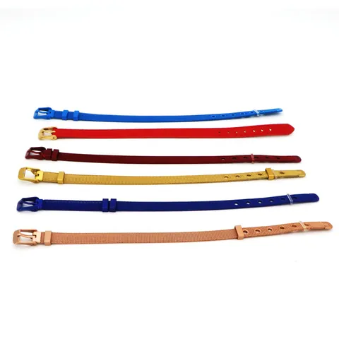 Mode Einfach Edelstahl Mesh Armband Verstellbare Gürtelschnalle Titanstahl Milanese Gewebte Handkette Unisex Schmuck Geschenk