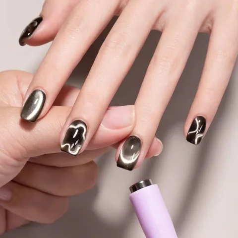 Multifunktionales Katzenaugen Magnetwerkzeug Dreizack Starke Magnetismus Nagelkunst Werkzeug Für Blumenmuster Maniküre Dekoration DIY Schönheit Zubehör