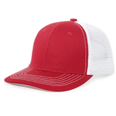 Trucker Hat Baseball Cap Mesh Back Sun Protection Adjustable Unisex Contrast Color Breathable Outdoor Summer Snapback