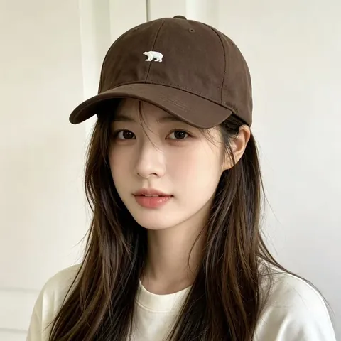 Koreanischer Stil Rayon Baseballkappe Mit Bärenstickerei Buchstabenmuster Strass Dekor Für Herren Damen Frühling Herbst