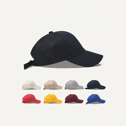 Gewaschene Baumwolle Baseballkappe Für Herren Damen Verstellbar Einfarbig Sonnenhut Softtop Japanisch Lässig Outdoor Sport Hut