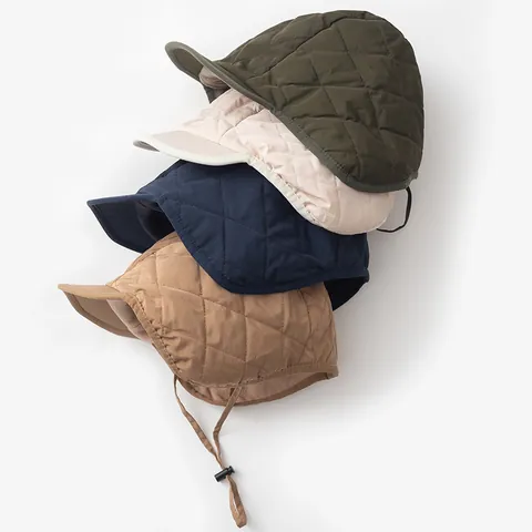 Winter Winddicht Fliegermütze Ohrenklappen Helmfutter Für Herren Damen Gesteppt Gefüttert Thermo Fleece Radfahren Mütze