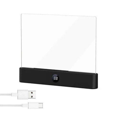 Lampada da Libro Piatta Ricaricabile LED Protezione Occhi Luce da Lettura 3 Modalità Colore Dimmerabile Timer Portatile