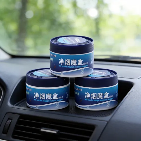 Net Smoke Magic Box Car Air Freshener Solid Balm Odor Eliminator For Vehicle Home Deodorizer Fragrance