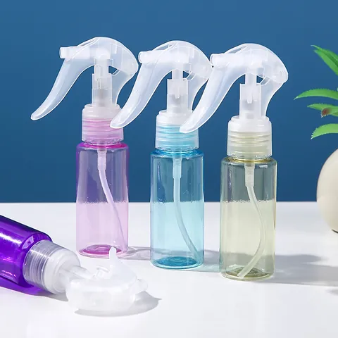 Flacon Pulvérisateur de Voyage Rechargeable Gâchette Brume Fine Vide Conditionnement Soins Liquide Désinfectant Durable