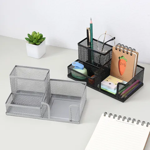 Stifthalter Aus Metallgitter Schreibtisch-Organizer Eisenkunst Schreibwaren Aufbewahrungsbox Für Studenten Büro Desktop Tidy