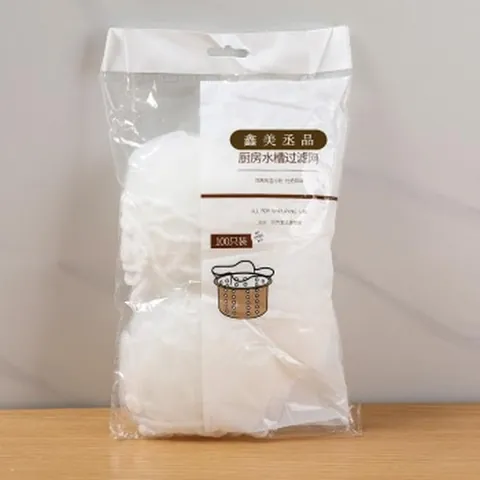 Disposable Kitchen Sink Strainer Mesh Bag Garbage Filter Net Residue Collector Kitchen Sewer Drain Sink Filter Net Drain Stopper