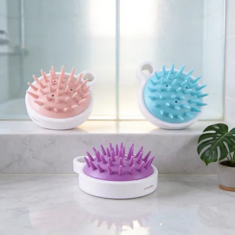 Japanese Scalp Massager Shampoo Brush Silicone Soft Teeth Hair Washing Comb Manual Scrubber Cleaning Tool For Men Women