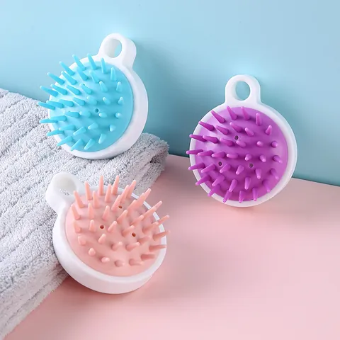 Japanese Scalp Massager Shampoo Brush Silicone Soft Teeth Hair Washing Comb Manual Scrubber Cleaning Tool For Men Women