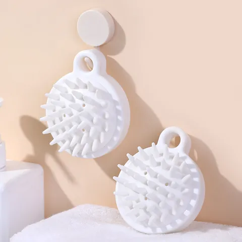 Japanese Style Scalp Massage Brush Soft Silicone Hair Wash Scrubber For Deep Head Cleaning Stress Relief Hair Care Tool