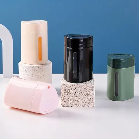 Automatic Press Toothpick Holder Luxury PP Plastic Pop Up Toothpick Dispenser With Visual Window For Home Restaurant