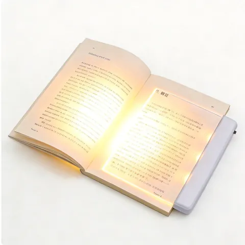 Portable LED Flat Panel Reading Light Eye Protection Night Vision Book Light Transparent Reading Panel Lamp For Home School Travel
