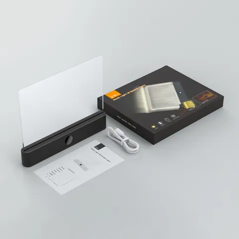 Portable LED Flat Panel Reading Light Eye Protection Night Vision Book Light Transparent Reading Panel Lamp For Home School Travel