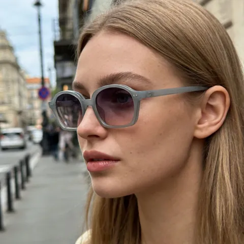Gafas de Sol Ovaladas Retro de Diseñador para Hombre Mujer Protección UV400 Montura Pequeña PC Gafas de Moda Accesorio de Viaje