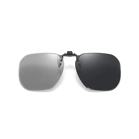 Clip para Gafas de Sol Polarizadas Abatibles Sin Montura Polígono UV400 Lentes TAC Conducción Visión Nocturna Unisex