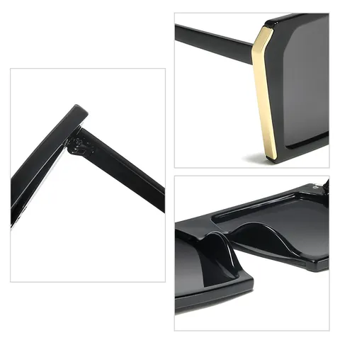Kinder Quadratische Übergroße Sonnenbrille UV400 Schutz Kunststoff Metall Rahmen PC Linse Mode Brille Für Jungen Mädchen 9-12 Jahre